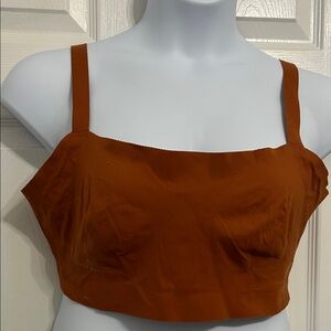 Fabletics Rust Orange Bralette 2X